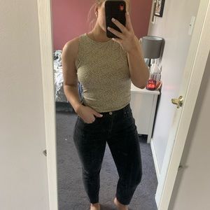 Cheetah print tank top